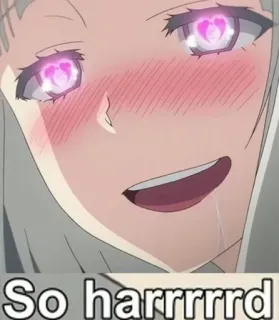 😍 So harrrrrd Anime, Blozen, Ogen, Liefde, Traan, Gelukkig telegram sticker