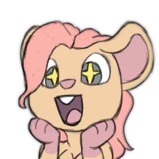 🌠 cartoon, dier, schattig, illustratie, zoogdier, tekening telegram sticker