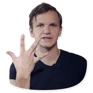 🤘 Gesto de mão, Gesto ofensivo, Homem, Pessoa telegram sticker