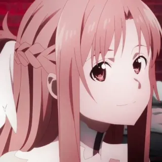 🥨 Asuna Yuuki Sword Art Online Anime, Sword Art Online, Asuna, Yuuki, Personage telegram sticker