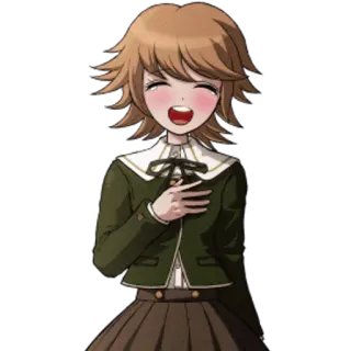 😆 Chihiro Fujisaki Danganronpa Anime, Danganronpa, Chihiro Fujisaki, Personaggio telegram sticker