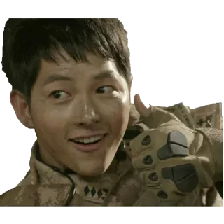 👍 pria, militer, jempol, orang, tentara whatsapp sticker