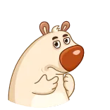 🤔 漫画のクマ, 動物ステッカー, キャラクター ステッカー, 漫画の動物 whatsapp sticker