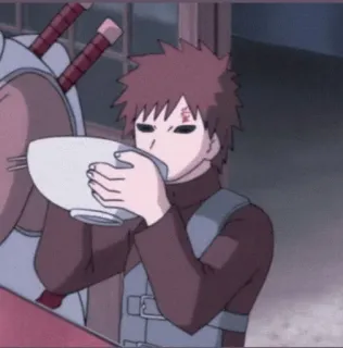 💋 Gaara Naruto アニメ, 我愛羅, ナルト, 忍者, 砂 telegram sticker
