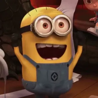 🍌 Minion Despicable Me Minion, kartun, lucu, karakter, Despicable Me, kuning telegram sticker