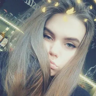 😴 portrait, woman, selfie, female, beauty, hair telegram sticker