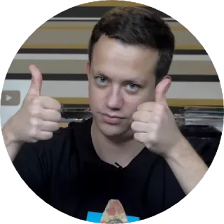 👍 点赞, 积极, 同意, 成功, 男人, 赞同 telegram sticker