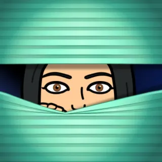 👀 espiando, persianas, olhos, desenho animado, olhando, janela telegram sticker