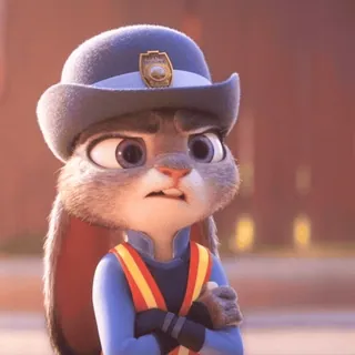 😠 Judy Hopps Zootopia telegram sticker
