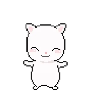 🥳 white cat telegram sticker