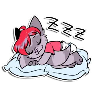 😴 ZZZZ slaperig, cartoon, dier, zzz, schattig, baby, slapen whatsapp sticker