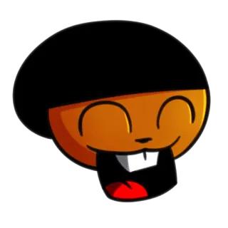 😄 Kartun, Karakter, Kepala, Senyum, Lucu telegram sticker
