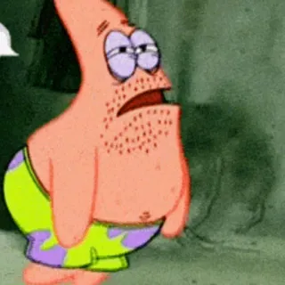 ✨ Patrick Star Spongebob Squarepants dessin animé, spongebob, patrick, fatigué, étoile de mer telegram sticker