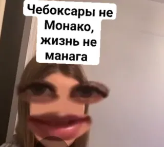 😁 Чебоксары не Монако, жизнь не манага telegram sticker