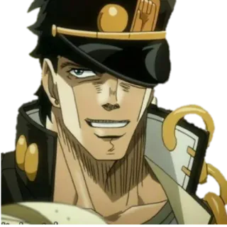 😏 Jotaro Kujo JoJo's Bizarre Adventure Jotaro Kujo, Anime, Manga, JoJo's Bizarre Adventure, Charakter, Illustration telegram sticker