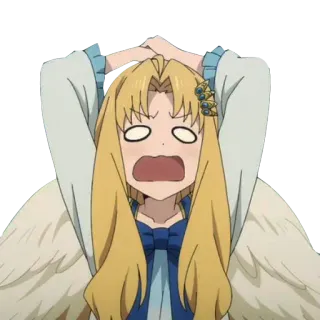 😱 anime, shocked, reaction, cartoon, confused, expression telegram sticker
