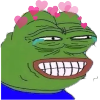 😂 Pepe de Kikker, Meme, Internetmeme, Emoticon, Kikker whatsapp sticker