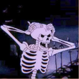 Mr. skeleton @CHUWPACUPS whatsapp stickers