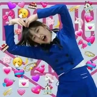 💘 oh, good! coeurs, mignon, kawaii, fille, emoji, amour telegram sticker