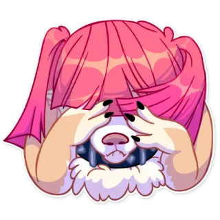 😖 triste, chorando, lágrimas, anime, mangá, emocional whatsapp sticker