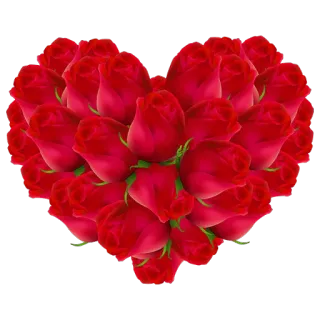 ❤ сердце, розы, цветок, любовь, день святого валентина, романтический telegram sticker