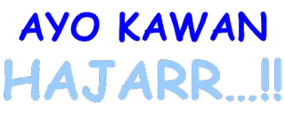 👍 AYO KAWAN
HAJARR....!! text, blue, illustration telegram sticker