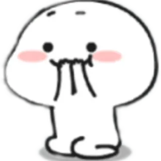 😋 blob, cute, minimalist, kawaii telegram sticker