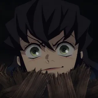 👺 Inosuke Hashibira Demon Slayer Anime, Demon Slayer, Inosuke Hashibira, Sauvage, Personnage, Combattant, Personnage d'anime telegram sticker