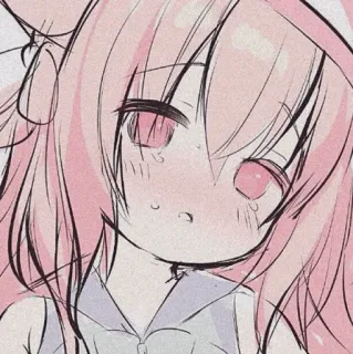 🍓 动漫, 女孩, 粉色, 可爱, 漫画 telegram sticker