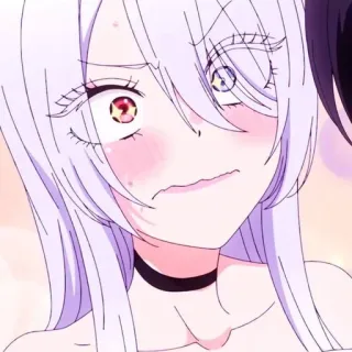 😰 anime, cartone animato, espressione, imbarazzato, carino telegram sticker
