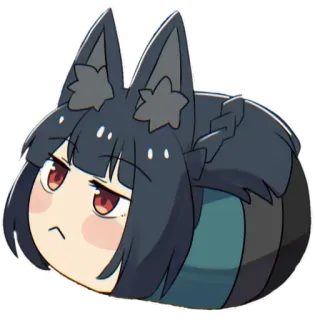 😒 anime, manga, character, cute, kawaii, chibi telegram sticker