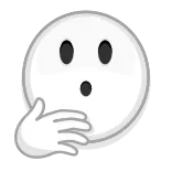 🤭 Emoji, Schockiert, Überrascht, Hand vor dem Mund, Reaktion, Ausdruck telegram sticker