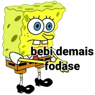 🍵 Spongebob bebi demais fodase cartoon, spongebob, drunk, cussing telegram sticker
