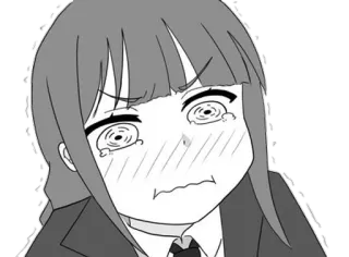 🌟 anime, manga, cartoon, sad, distressed, schoolgirl, crying telegram sticker