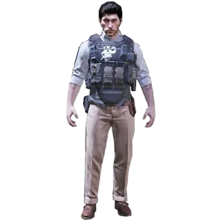 🎭 video game, character, man, tactical gear, military, shooter game telegram sticker
