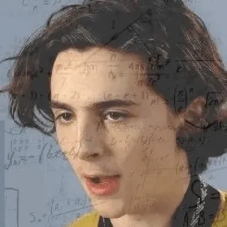 🤔 думает, в замешательстве, уравнения, математика, портрет, человек whatsapp sticker