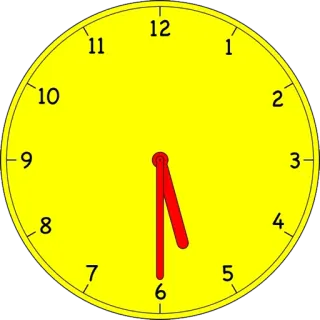 🕠 clock, time, hour, minutes telegram sticker