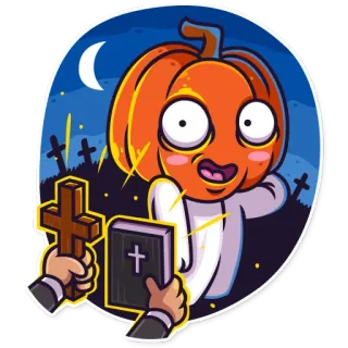 Halloween Ghost telegram stickers