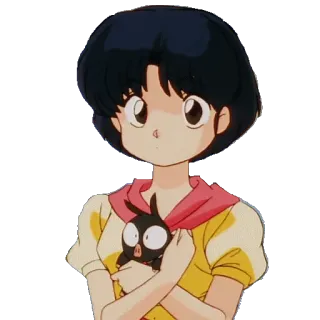 😕 Anime, Chica, Personaje, Dibujos animados, Kawaii whatsapp sticker
