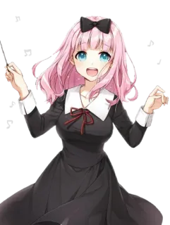 🎵 Chika Fujiwara Kaguya-sama: Love Is War 动漫, 卡哇伊, 千花, 藤原, 辉夜大小姐想让我告白 telegram sticker