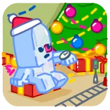 ⌛️ Christmas, cartoon, holiday, present, New Year, celebration telegram sticker