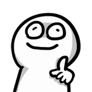 😃 Cartoon, Figur, Zeichnung, Daumen, Emoji, Sticker whatsapp sticker