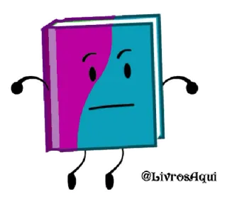 📖 @LivrosAqui libro, personaggio, cartone animato, libri telegram sticker