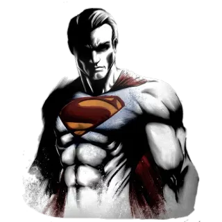 🌎 Superman superhéroe, cómic, hombre de acero, personaje, DC Comics telegram sticker