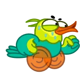 🏃‍♀️ Cartoon, Vogel, Ente, Lustig, Süß, Figur telegram sticker