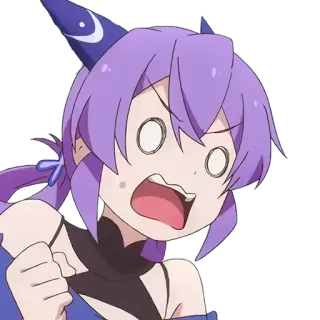 😧 Аниме, Персонаж, Злой, Выражение telegram sticker