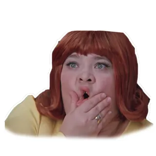 😵 impactada, sorprendida, mujer, expresión facial whatsapp sticker