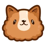 😋 강아지, 코기, 동물, 애완동물, 귀여운, 머리, 만화 telegram sticker