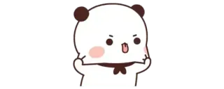 ✨ panda, carino, adesivo, cartone animato telegram sticker