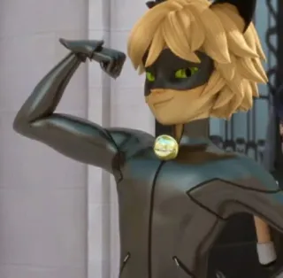 💪 Cat Noir Miraculous: Tales of Ladybug & Cat Noir Cat Noir, Miraculous Ladybug, Kartun, Superhero, Anime, Animasi, Acara TV whatsapp sticker